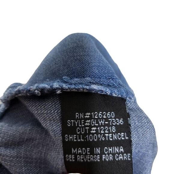 Velvet Heart Tencel Chambray High Rise Pull On Shorts Size Small - Picture 7 of 7